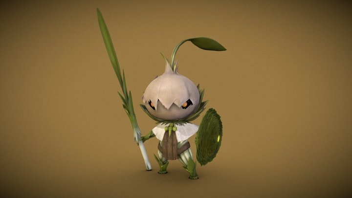 Garlic Knight 3D Model
