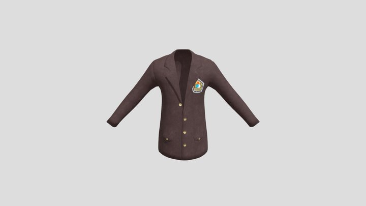 Toga Blazer Binus 3D Model