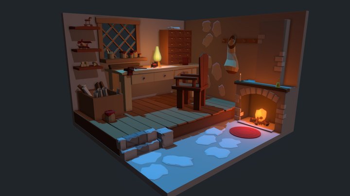 Toy workshop 3D Model