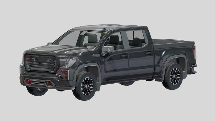 Full Size Pickup Truck 3D Model