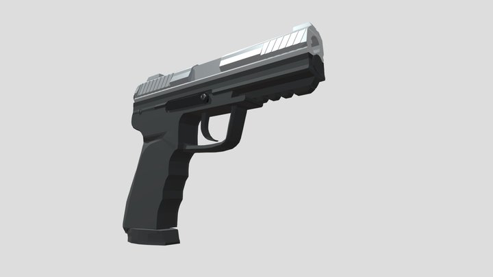 Low Poly HK45 3D Model