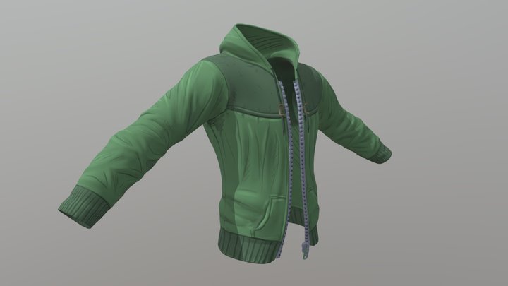 stylized Jacket 3D Model