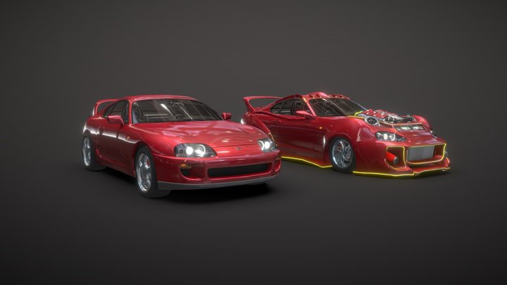 My favorite car with custom upgrades! 3D Model