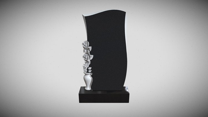 розы в вазе 3D Model