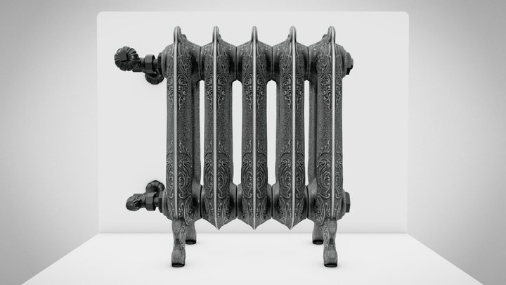 OXFORD cast-iron radiator 3D Model