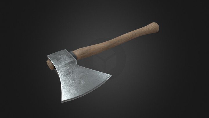 Low Poly Axe 3D Model