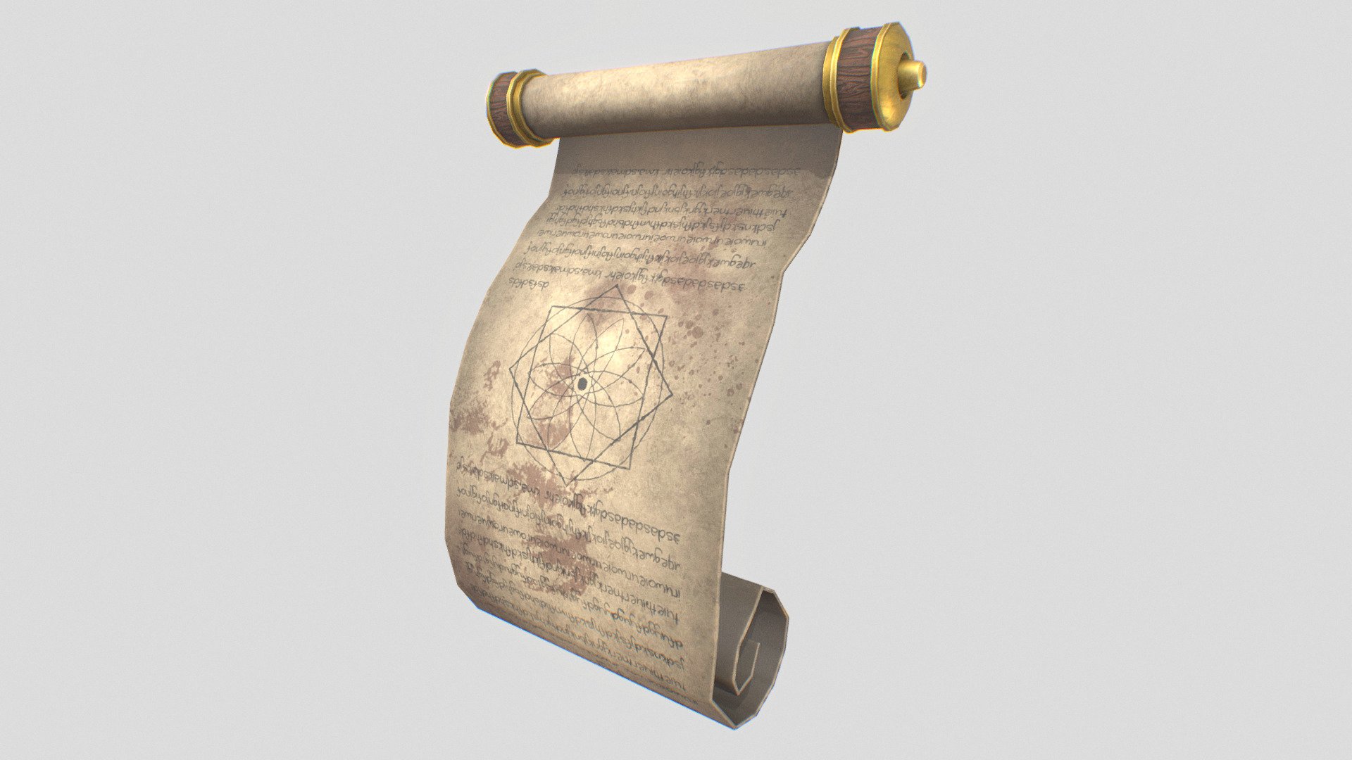Fantasy scroll - Buy Royalty Free 3D model by Anima Z (@Anima-Z ...
