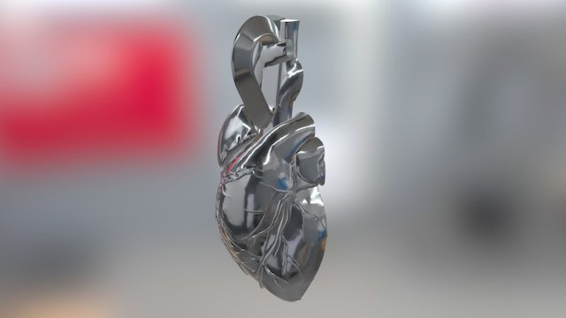 Love your Heart pendant, interactive VR 3D Model