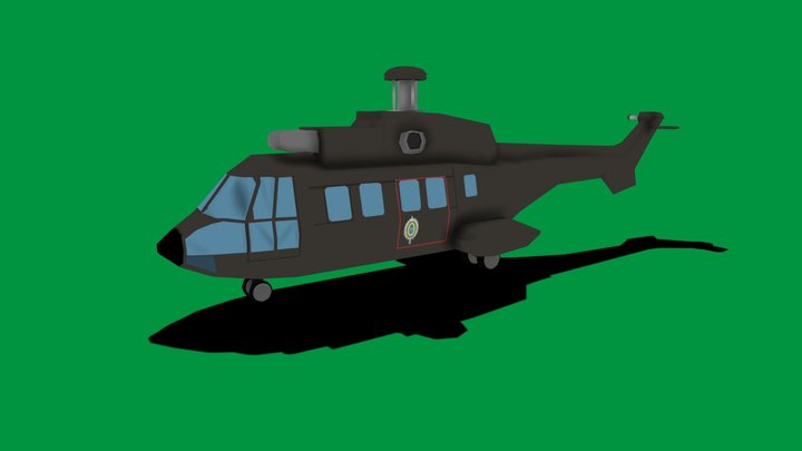 AS332 Super Puma "old" 3D Model