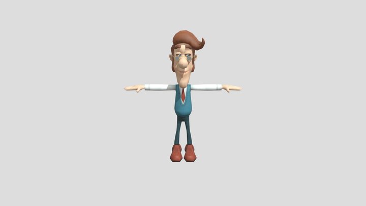Hugh Neutron Doing The Toothless Dance 3D Model