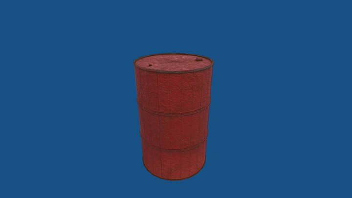 Rusted Barrel 3D Model