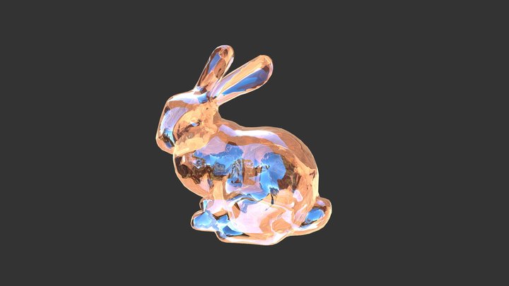 Glass Bunny 3D Model