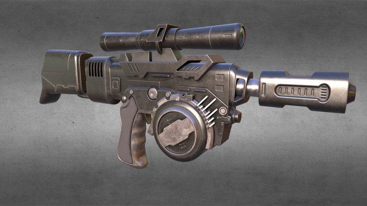 Westar M5 Blaster Rifle 3D Model