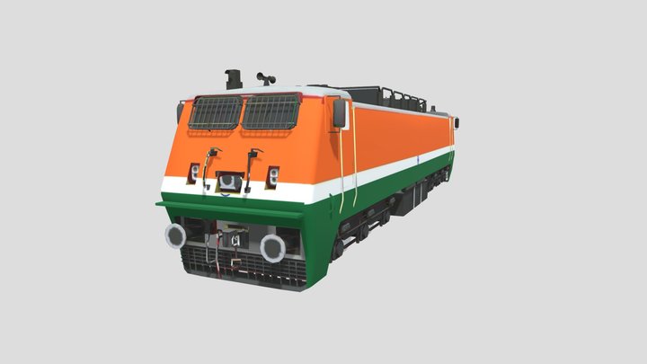 independence train indian bike driving 3d 3D Model