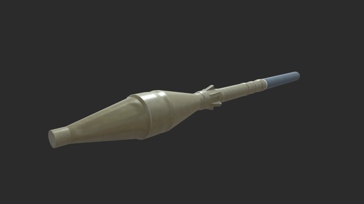RPG-7 Grenade 3D Model