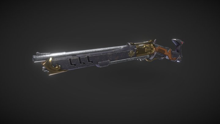 Overwatch Ashe's Viper Gun 3D Model