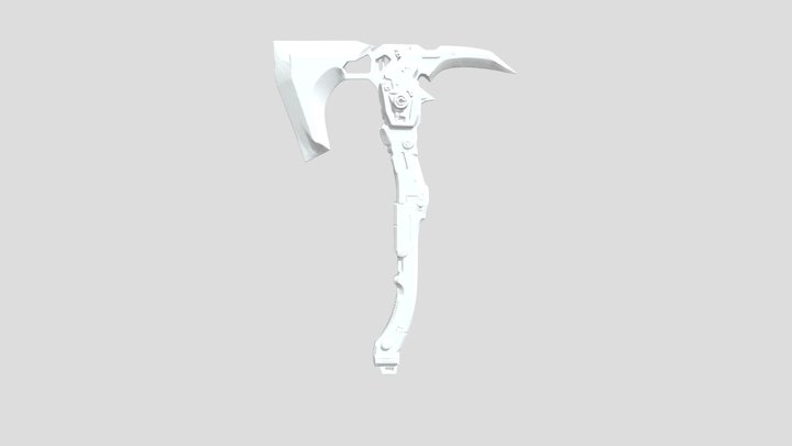 Futuristic Tactical Axe 3D Model