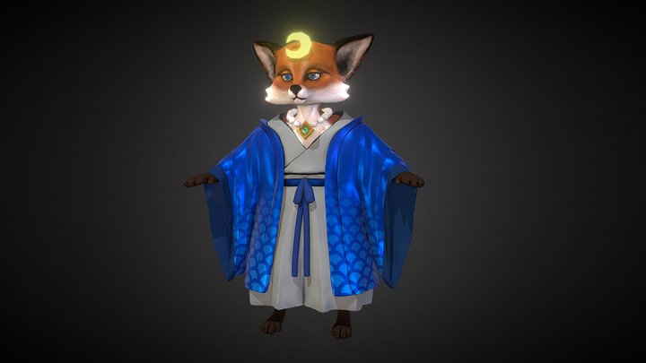Celestial Fox 3D Model