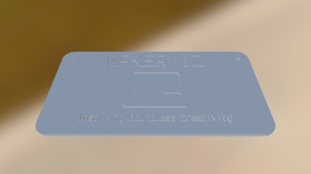 Makerwiz Sign 3D Model