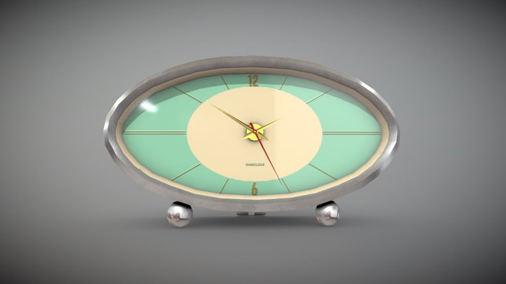 Desktop clock 7 of 20 3D Model