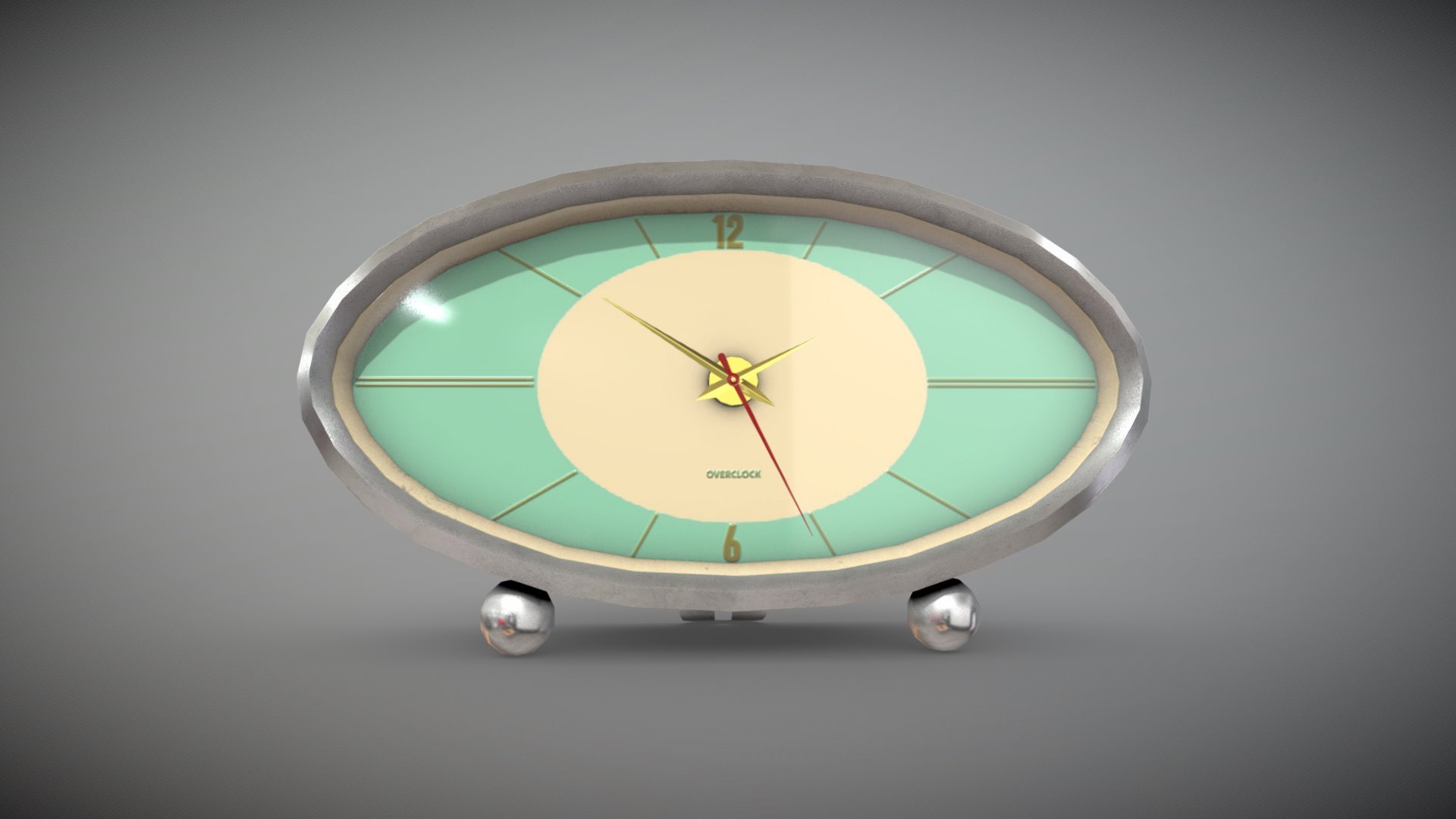 Desktop clock 7 of 20 Buy Royalty Free 3D model by Szántai István