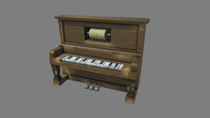 auto piano simple 3D Model