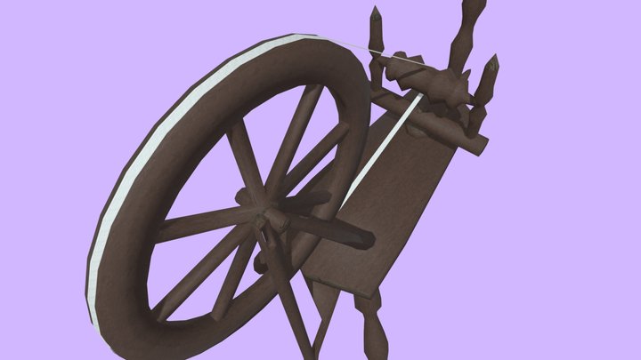 Spinning wheel 3D Model