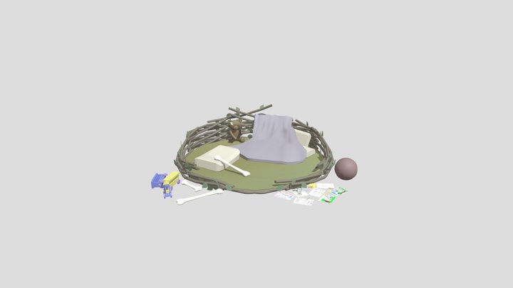Creature Nest 3D Model