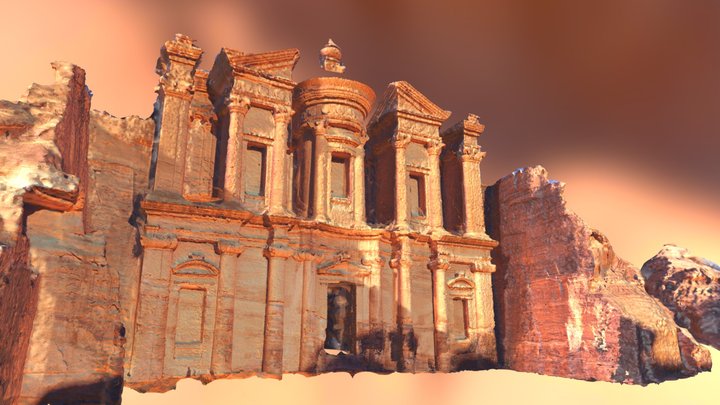 Al Deir - Le monastère - Petra 3D Model