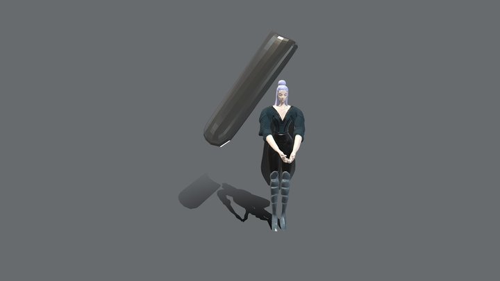 Shield Sorceress 3D Model