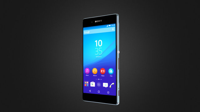 Sony Xperia Z Plus Green 3D Model