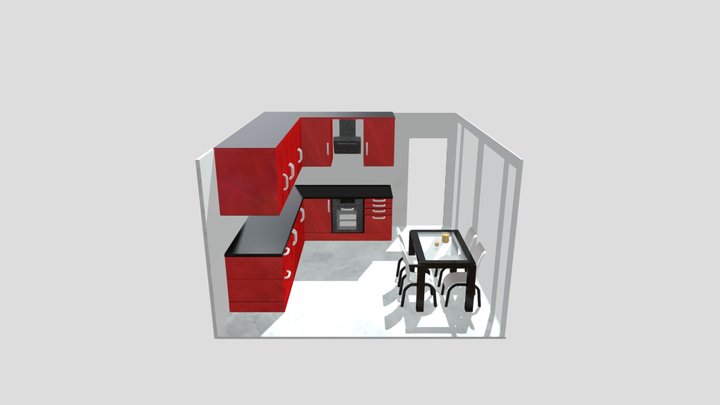 Kitchen Diorama 3D Model