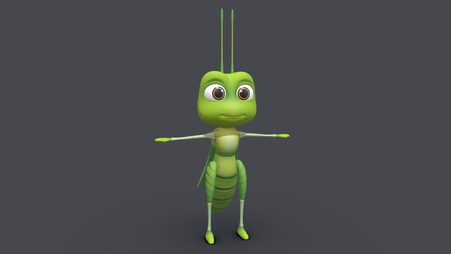 3D model Asset – Cartoons – Character – Locust – Rig - This is a 3D model of the Asset - Cartoons - Character - Locust - Rig. The 3D model is about diagram, schematic.