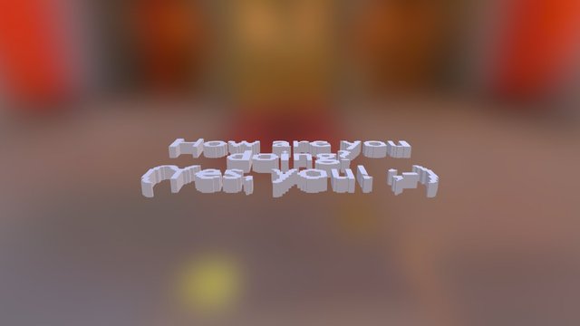 How-are-you-doing-meme 3D Model