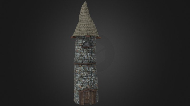 Medieval Fantasy Tower 3D Model