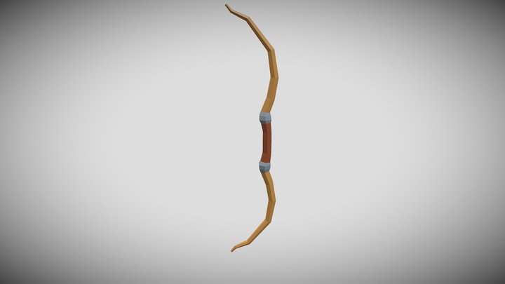 Low-poly Bow 3D Model