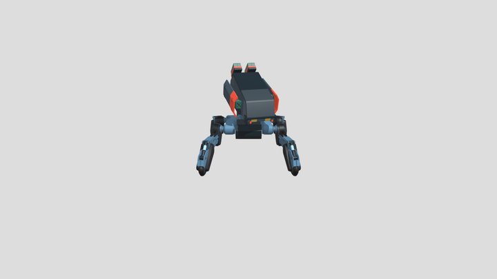 Police Robot draft 3D Model
