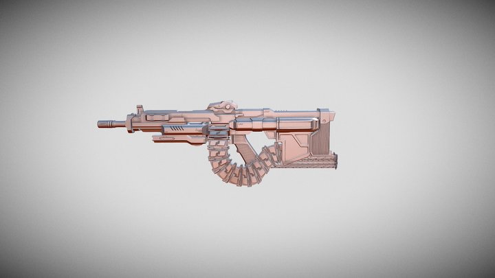 Futuristic Gun 3D Model