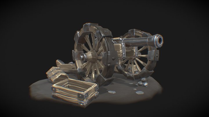 [Student Work] - Napoleonic Artillery Gun 3D Model