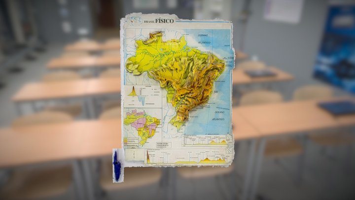 Brasil Físico 3D 3D Model