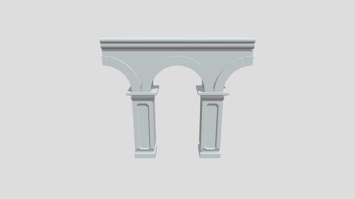 Modular Bridge Archway 3D Model