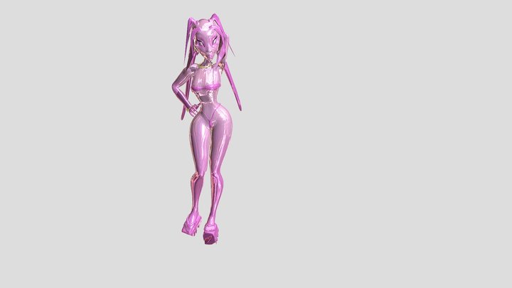 Female Standing Pose (3) 3D Model