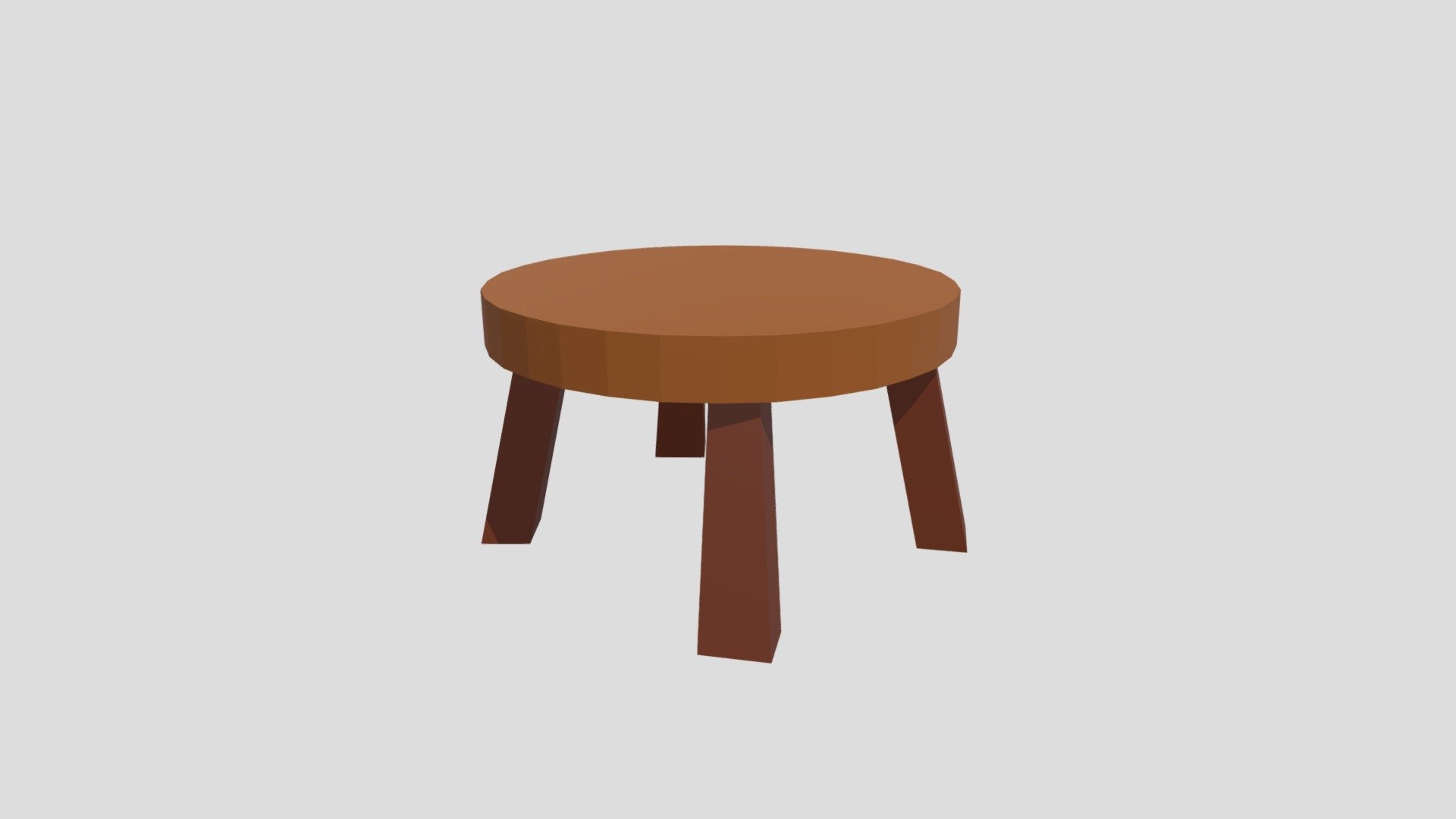 Lowpoly stool Download Free 3D model by drippyskippy [cafedbd