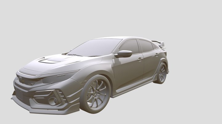 Honda Civic Type R 2020 3D Model