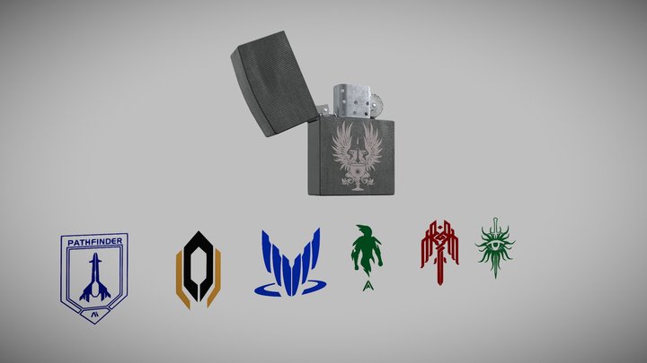 Bioware Zippo 3D Model