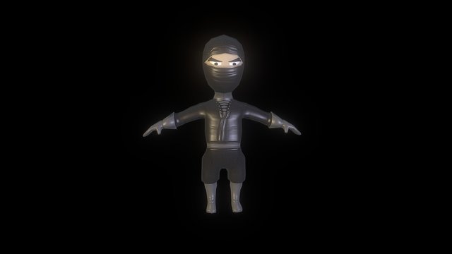 Ninja - LowPoly 3D Model