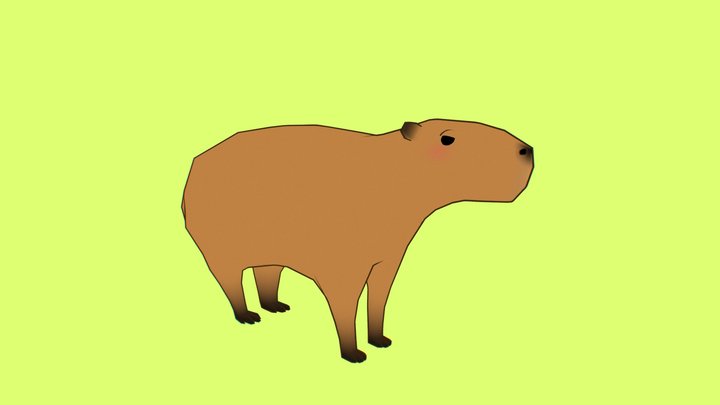 Capybara 3D Model