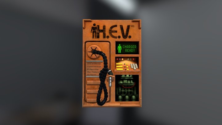 HEV Suit Charger 3D Model