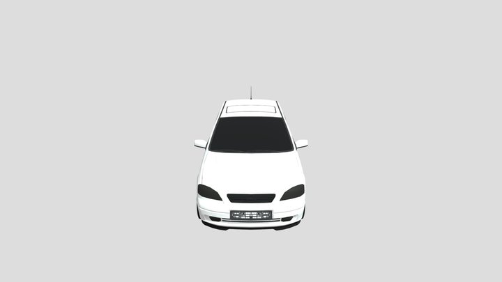 Opel Astra G White 3D Model