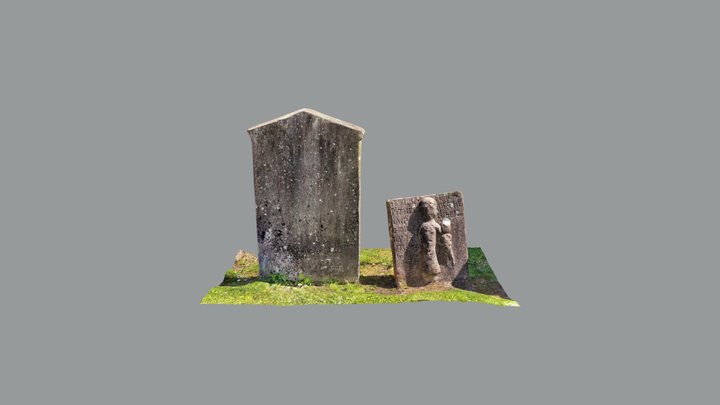 Luss gravestones 3D Model